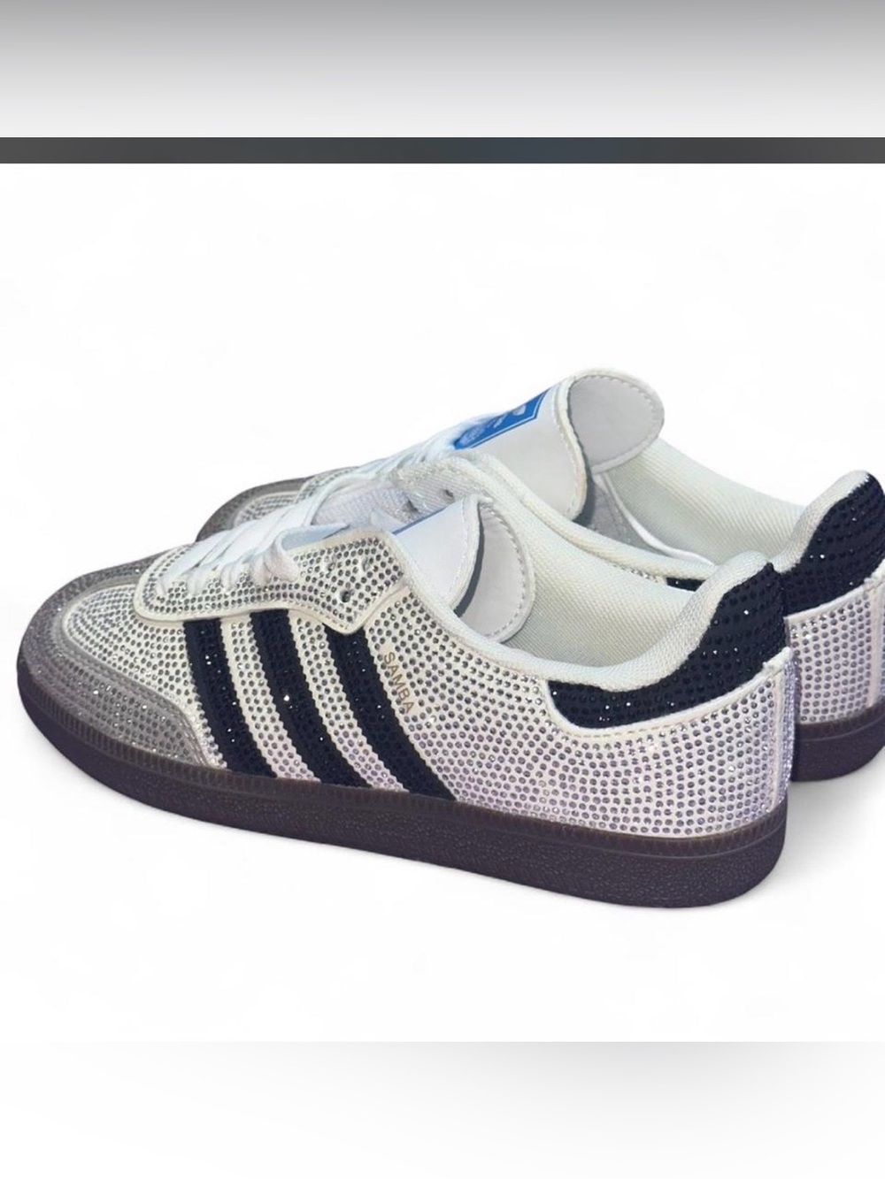 Adidas Samba OG Crystal White Rhinestone women's 6.5 - Picture 2 of 3